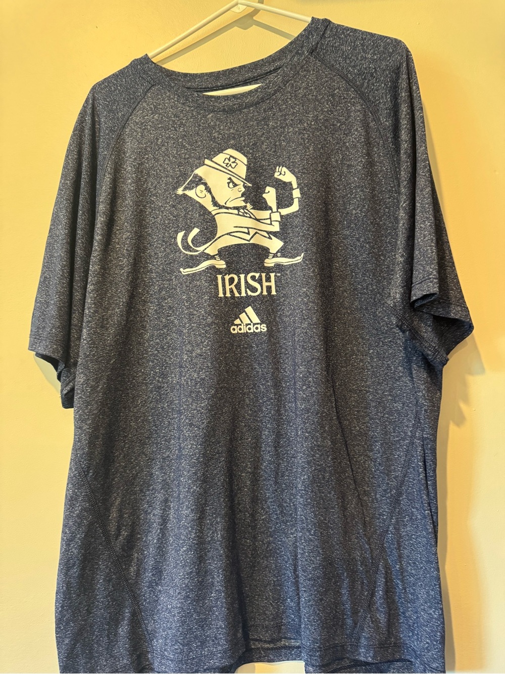 adidas Navy Heather Irish Graphic Short Sleeve Tee